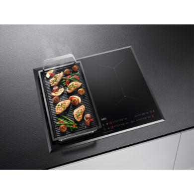 Refurbished AEG IKE64441FB 60cm 4 Zone Induction Hob Black