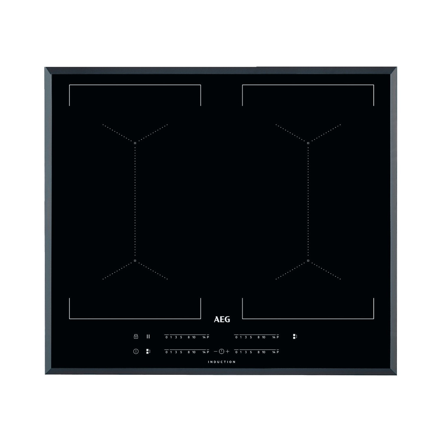 AEG 59cm 4 Zone Induction Hob with Dual Bridge Zones
