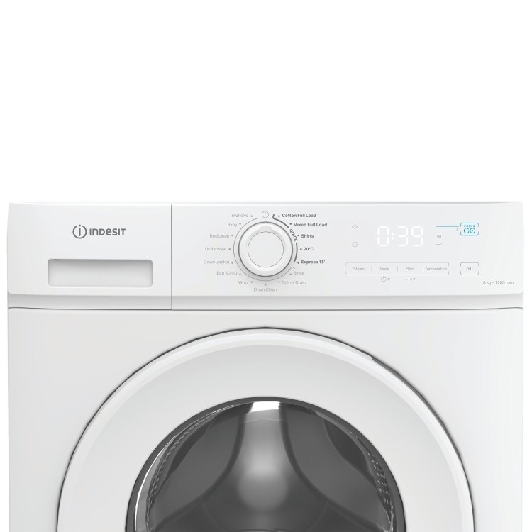 Indesit MyTime 8kg 1200rpm Washing Machine - White