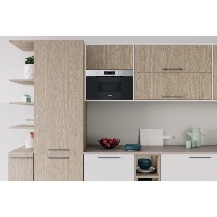 Indesit Built-In Microwave & Grill - Stainless Steel