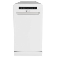 Indesit Push&Go Freestanding Slimline Dishwasher - D-Rated, White Indesit Push&Go Freestanding Slimline Dishwasher - D-Rated, White