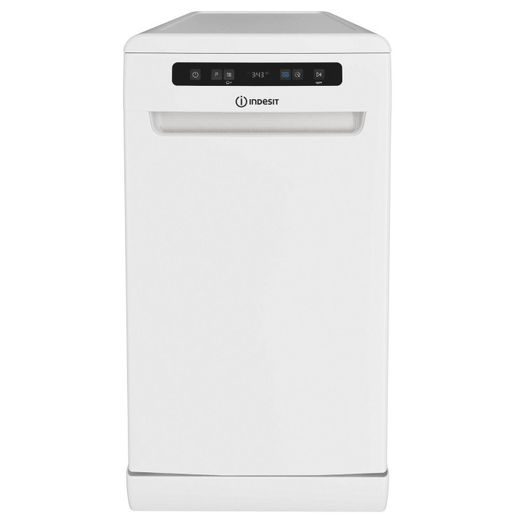 Indesit Push&Go Freestanding Slimline Dishwasher - D-Rated, White