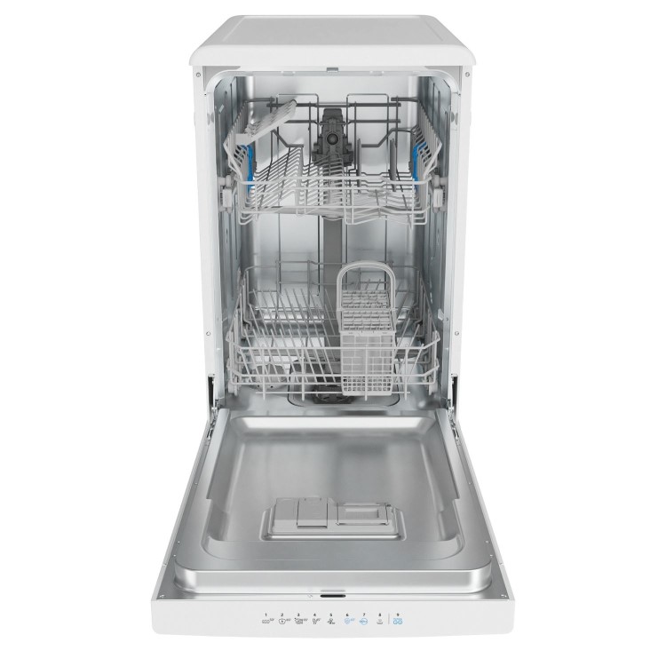 Indesit Push&Go Freestanding Slimline Dishwasher - D-Rated, White