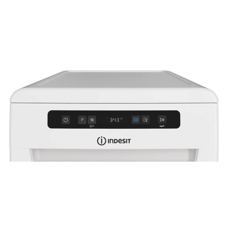 Indesit Push&Go Freestanding Slimline Dishwasher - D-Rated, White