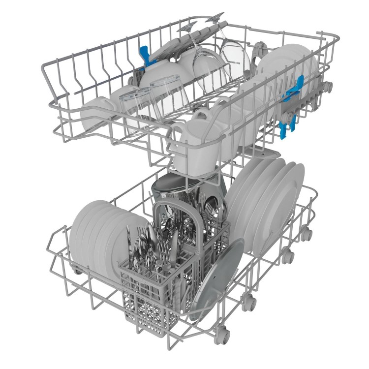 Indesit Push&Go Freestanding Slimline Dishwasher - D-Rated, White