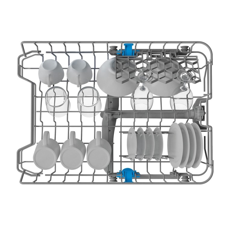 Indesit Push&Go Freestanding Slimline Dishwasher - D-Rated, White
