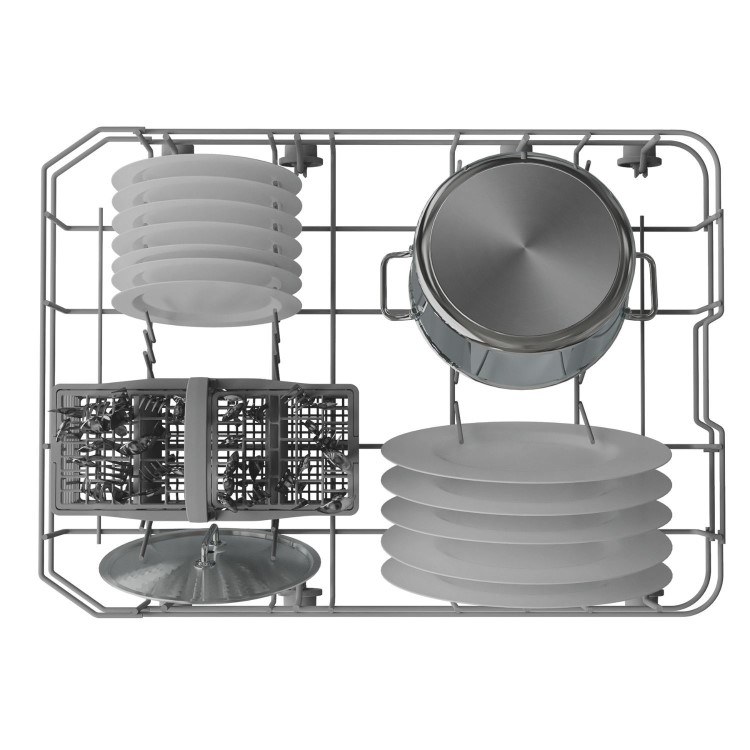 Indesit Push&Go Freestanding Slimline Dishwasher - D-Rated, White