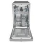 Indesit Freestanding Slimline Dishwasher - Eco Programme, D-Rated, Silver
