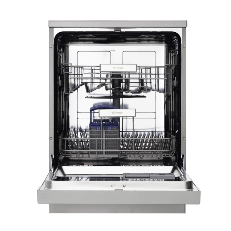 Indesit Push&Go Freestanding Dishwasher - Silver