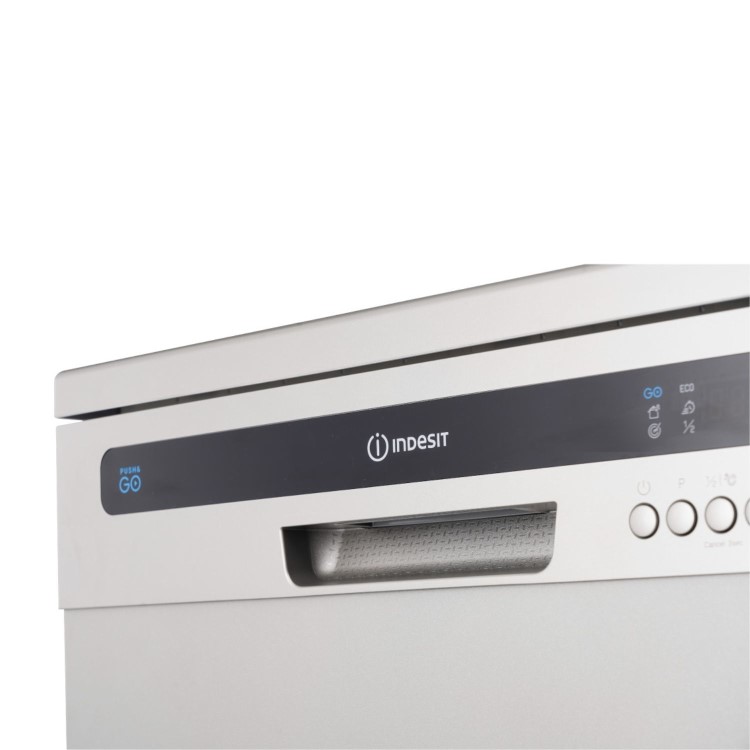 Indesit Push&Go Freestanding Dishwasher - Silver