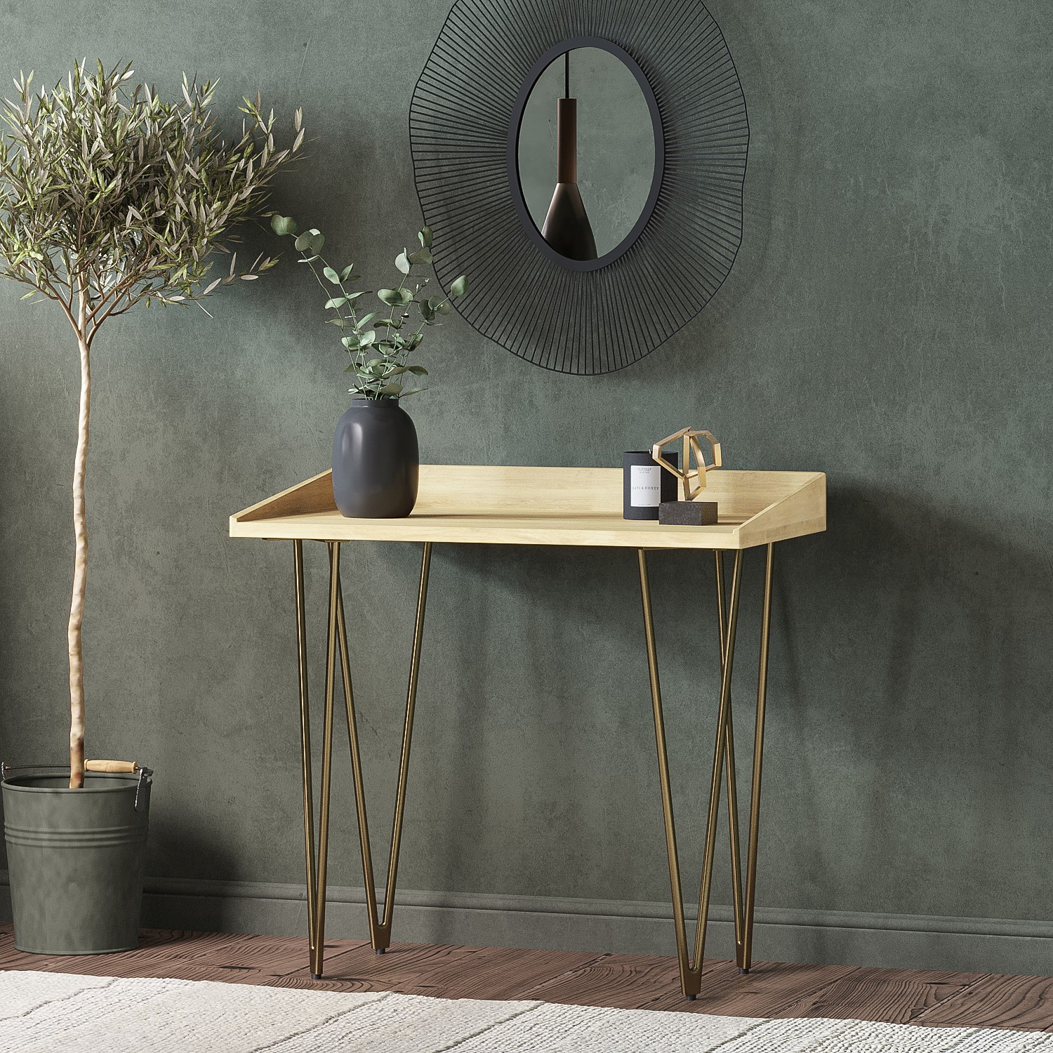 Light Solid Wood Desk Inari BuyItDirect.ie