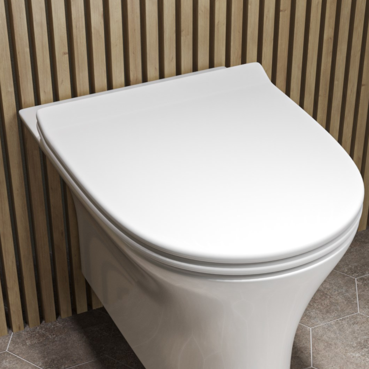 ONLY OPENED - Indiana Slim Seat to Match Indiana Wall Hung Pan