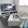 Silver Grey Ottoman Storage Footstool - Buttoned - Inez