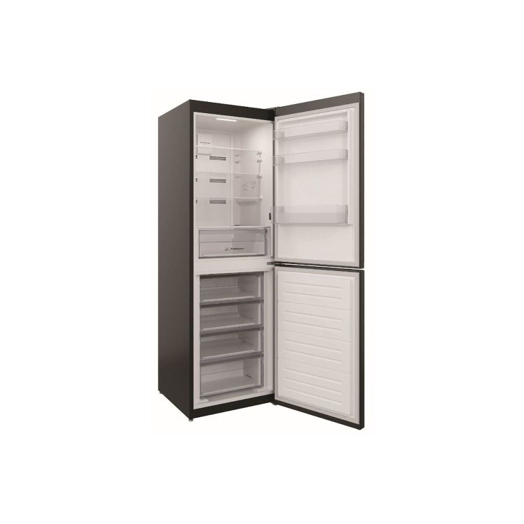 Indesit 322 Litre 50/50 Freestanding Total No Frost Fridge Freezer - Black