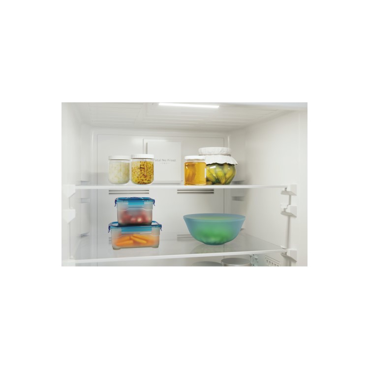Refurbished Indesit INFC850TI1S1 Freestanding 322 Litre 50/50 Fridge Freezer Silver 