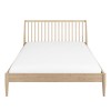 Wooden Spindle Mid Century Double Bed Frame - Saskia