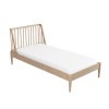 Wooden Spindle Mid Century Single Bed Frame - Saskia