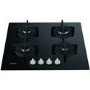 Indesit ING61T/BKUK 60cm Four Burner Gas Hob With Cast Iron Pan Stands - Stainless Steel