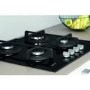 Indesit ING61T/BKUK 60cm Four Burner Gas Hob With Cast Iron Pan Stands - Stainless Steel