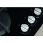 Indesit ING61T/BKUK 60cm Four Burner Gas Hob With Cast Iron Pan Stands - Stainless Steel