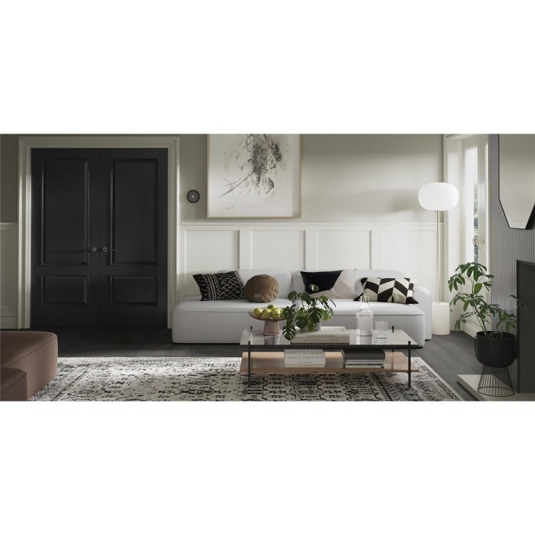 Internal Oak 2-Panel Door - Unfinished - 2040 x 726 x 40mm - Andria - XL Joinery