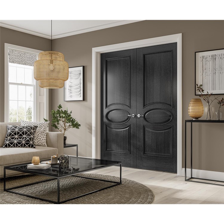 Internal Oak 2-Panel Door - Unfinished - 2040 x 826 x 40mm - Calabria - XL Joinery