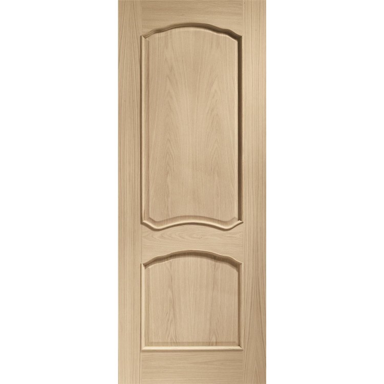 Internal Oak Louis Fire Door with Raised Mouldings - 1981 x 686 x 44 mm, Unfinished