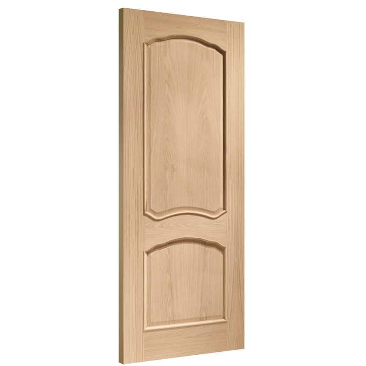 Internal Oak 2-Panel Door - Unfinished - 1981 x 686 x 35mm - Louis - XL Joinery