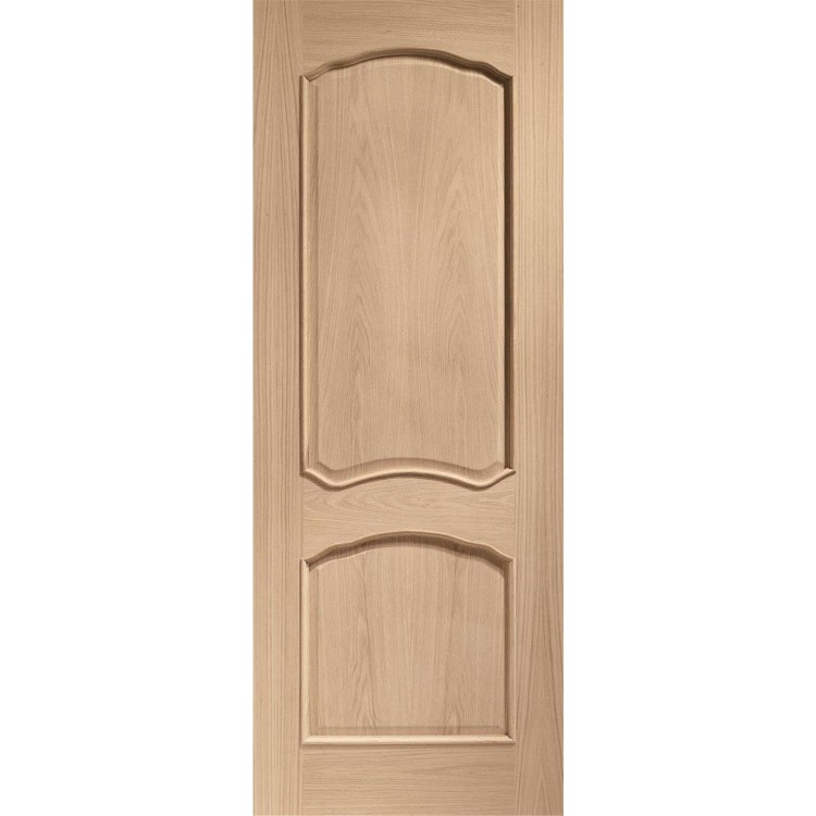 Internal Oak Louis Fire Door with Raised Mouldings - 1981 x 838 x 44 mm, Unfinished