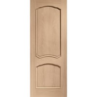 Internal Oak Louis Door with Raised Mouldings - Unfinished, 2040 x 926 x 40 mm
