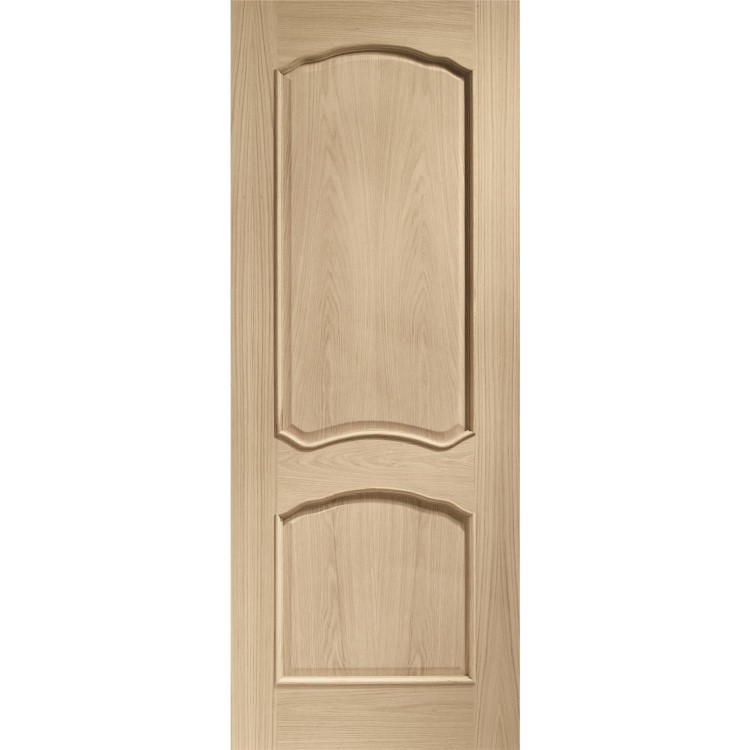 Internal Oak Louis Door with Raised Mouldings - Unfinished, 2040 x 926 x 40 mm