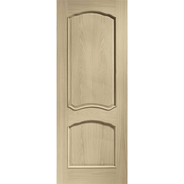 Internal Oak Louis Door with Raised Mouldings - Unfinished, 2040 x 926 x 40 mm