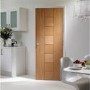 Internal Oak Messina Fire Door - 1981 x 686 x 44mm (27"), Unfinished