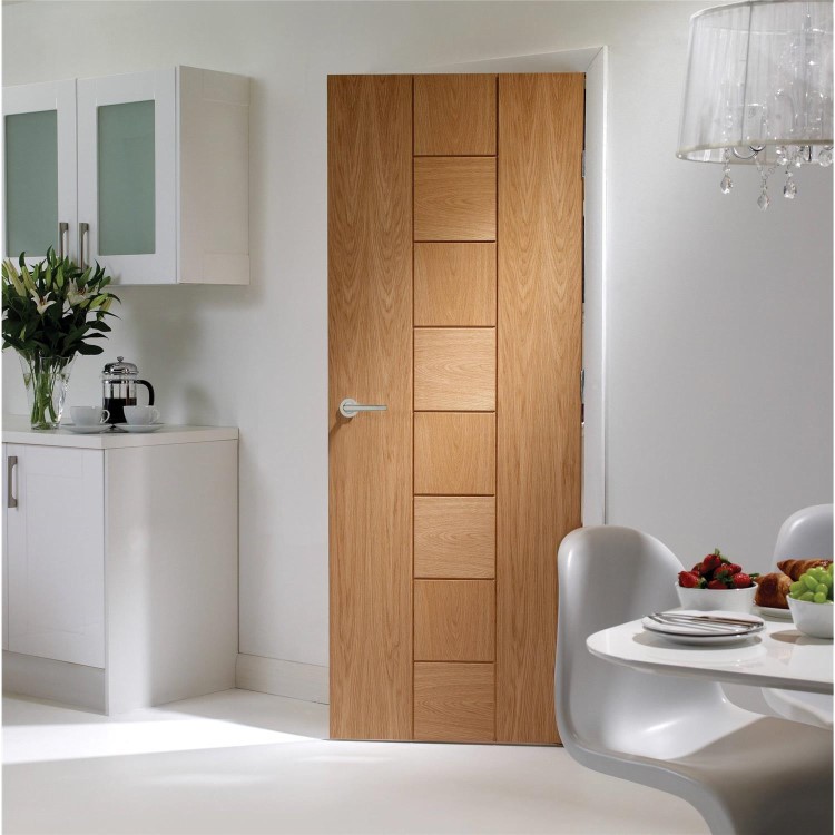 Internal Oak FD30 Fire Door - Unfinished - 1981 x 838 x 44mm - Messina - XL Joinery