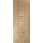 Internal Oak FD30 Fire Door - Unfinished - 2040 x 926 x 44mm - Messina - XL Joinery
