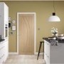 Internal Oak FD30 Fire Door - Unfinished - 2040 x 926 x 44mm - Salerno - XL Joinery