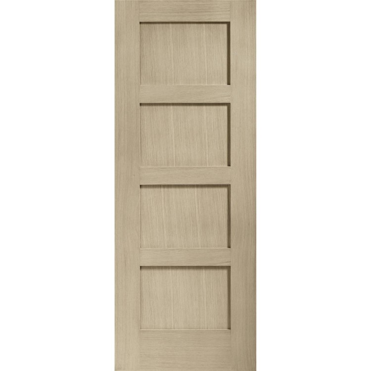 Internal Oak Shaker 4 Panel Door - Unfinished, 1981 x 686 x 35 mm