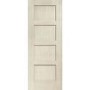 Internal Oak Shaker 4 Panel Fire Door - 1981 x 762 x 44 mm, Unfinished