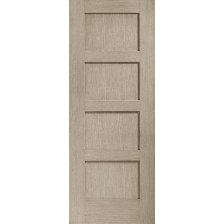 Internal Oak Shaker 4 Panel Door - Unfinished, 2040 x 726 x 40 mm