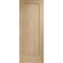 INTOSHAP1024 Internal Oak One-Panel Door - Unfinished - 1981 x 610 x 35mm - Pattern 10 - XL Joinery