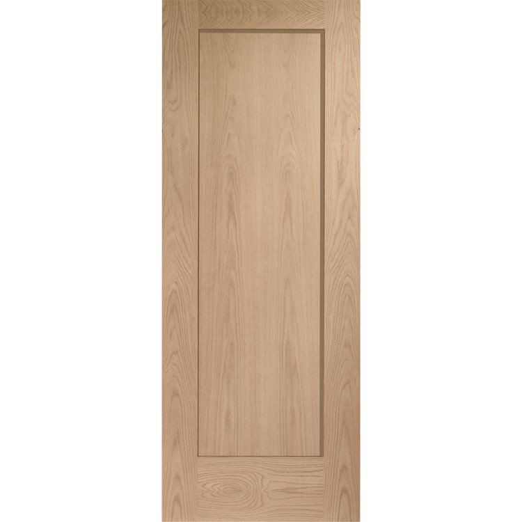 Internal Oak One-Panel FD30 Fire Door - Unfinished - 1981 x 838 x 44mm - Pattern 10 - XL Joinery