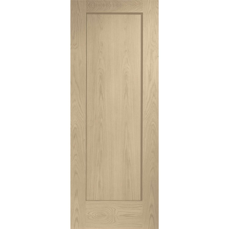 Internal Oak One-Panel FD30 Fire Door - Unfinished - 1981 x 838 x 44mm - Pattern 10 - XL Joinery
