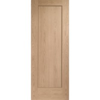 Internal Oak One-Panel FD30 Fire Door - Unfinished - 2040 x 626 x 44mm - Pattern 10 - XL Joinery