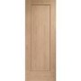 Internal Oak One-Panel FD30 Fire Door - Unfinished - 2040 x 626 x 44mm - Pattern 10 - XL Joinery