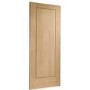 Internal Oak One-Panel FD30 Fire Door - Unfinished - 2040 x 826 x 44mm - Pattern 10 - XL Joinery