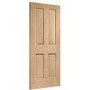Internal Oak Victorian 4-Panel Door - Unfinished - 1981 x 457 x 35mm - Victoria - XL Joinery