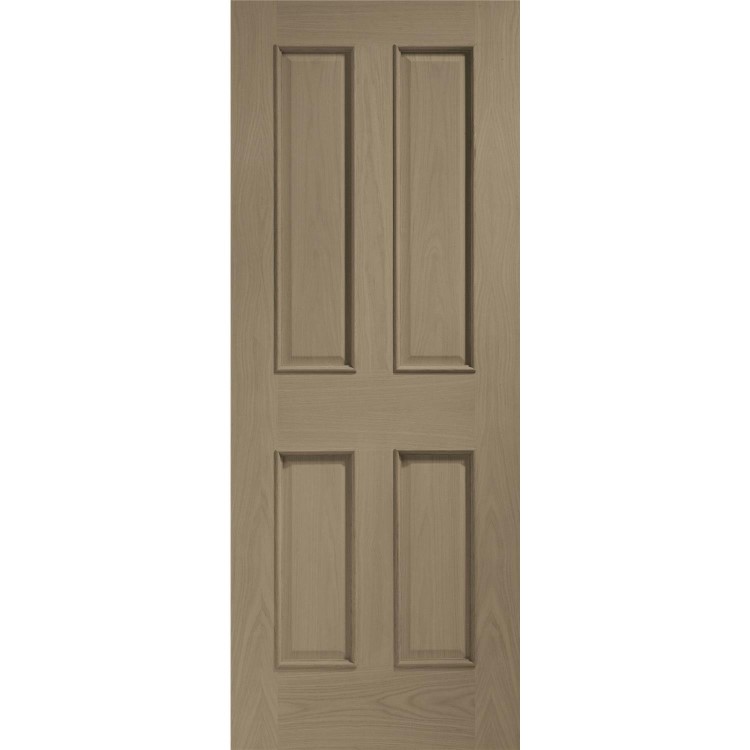 Internal Oak Victorian 4 Panel with Raised Mouldings - Unfinished, 1981 x 610 x 35 mm