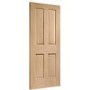 Internal Oak Victorian 4 Panel Door - Unfinished, 1981 x 610 x 35 mm
