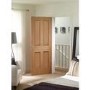 Internal Oak Victorian 4 Panel Fire Door with Raised Mouldings - 1981 x 762 x 44 mm, Unfinished