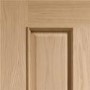 Internal Oak Victorian 4 Panel Fire Door with Raised Mouldings - 1981 x 762 x 44 mm, Unfinished